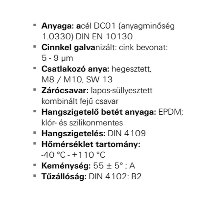 FISCHER 79458 GUMIS CSŐBILINCS M8-M10 FRS KÉTRÉSZES 159-165mm  CSŐBILINCSEK