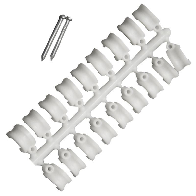 KÁBELRÖGZÍTŐ BILINCS D08 MŰANYAG 1db SZEGGEL(18db/CSOM) MAGYAR