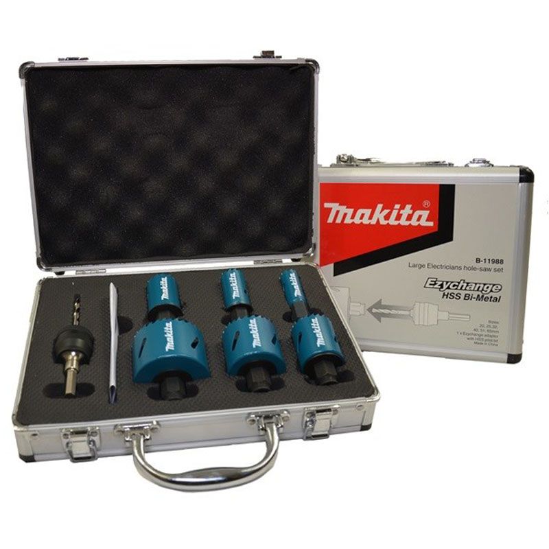 MAKITA B-11972 LYUKFŰRÉSZ KLT 6DB-OS HSS-BIM. 16,20,25,32,40,51,  KÉSZLETEK