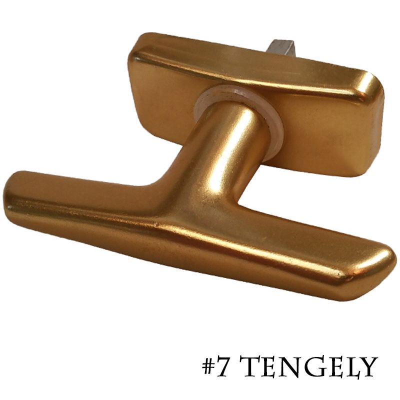 ABLAK T KILINCS SZERELT #7 ALU-F3 ARANY SZÍN ROTO R200 ABLAK-ERKÉLYAJTÓ KILINCS