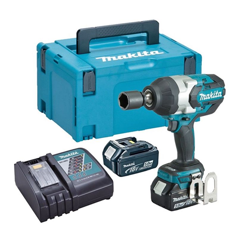 MAKITA DTW1001RTJ AKKUS ÜTVECSAVAROZÓ 18V 2DB 5Ah AKKUVAL 1050Nm+KOFFER 