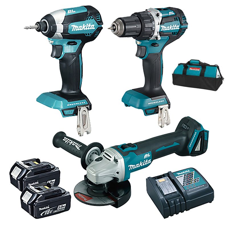 MAKITA DLX3125TX1 GÉP KLT.DDF484Z,DGA506,DTD153  GÉPSZETT