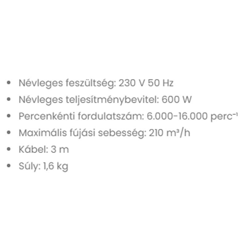 LOMBFÚJÓ 600W AB 600 EASY F.F.GROUP 41116 LOMBSZÍVÓ-LOMBFÚVÓ