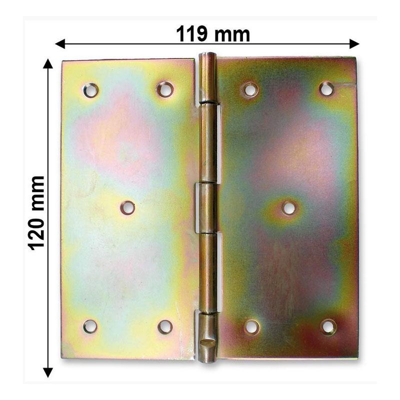 CSUKLÓSPÁNT NORMÁLSZÉLES 120mm SÁRGAHORG. 120x120 NYITOTT MAGYAR 239 AJTÓVASALAT