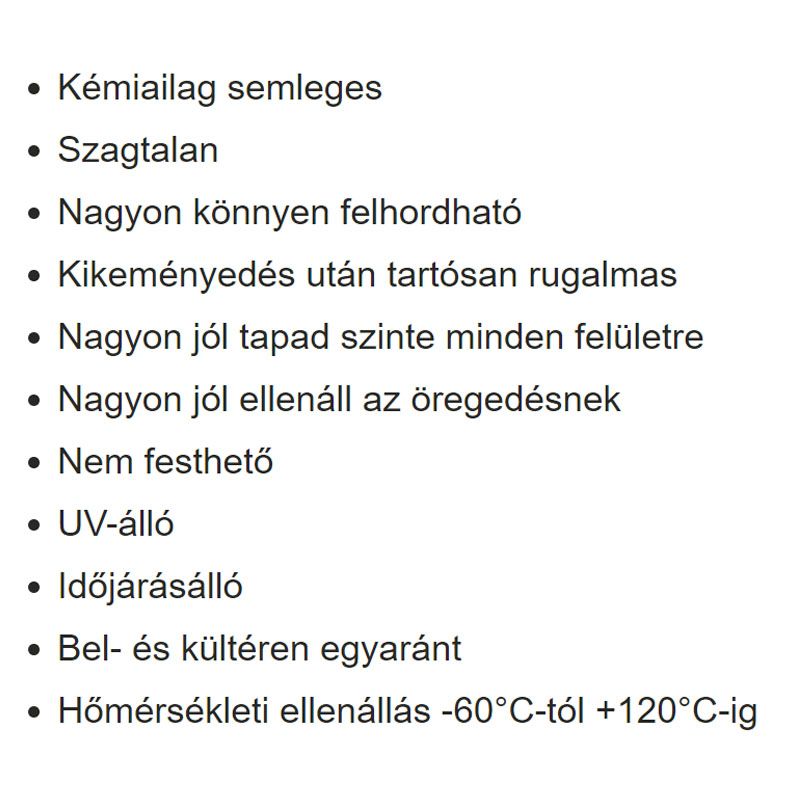 TÖMÍTŐ NEUTRÁLIS FEHÉR 280ML ECETSAV NÉLKÜL OXIMOS SOUDAL 103246 TÖMÍTÉSTECHNIKA