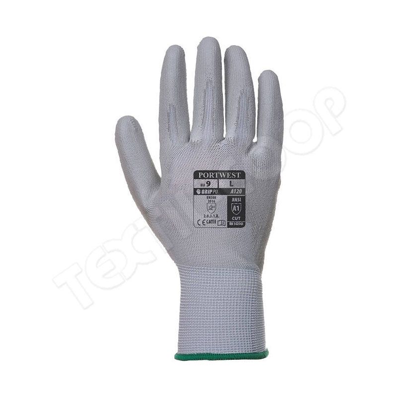 VÉDŐKESZTYŰ NYLON SZÜRKE XL A120 PU TENYÉRMÁRTOTT PORTWEST PW-A120GRRXL