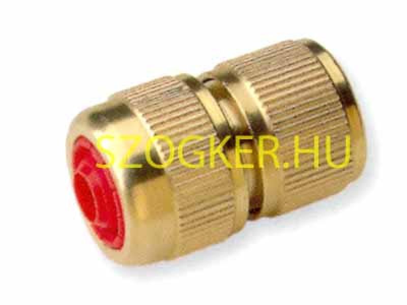 GYORSCSATLAKOZÓ SÁRGARÉZ 1/2c KUPLUNGOS STOPPOS (PIROS BET.) AQUAJET 335 LOCSOLÁSTECHNIKA