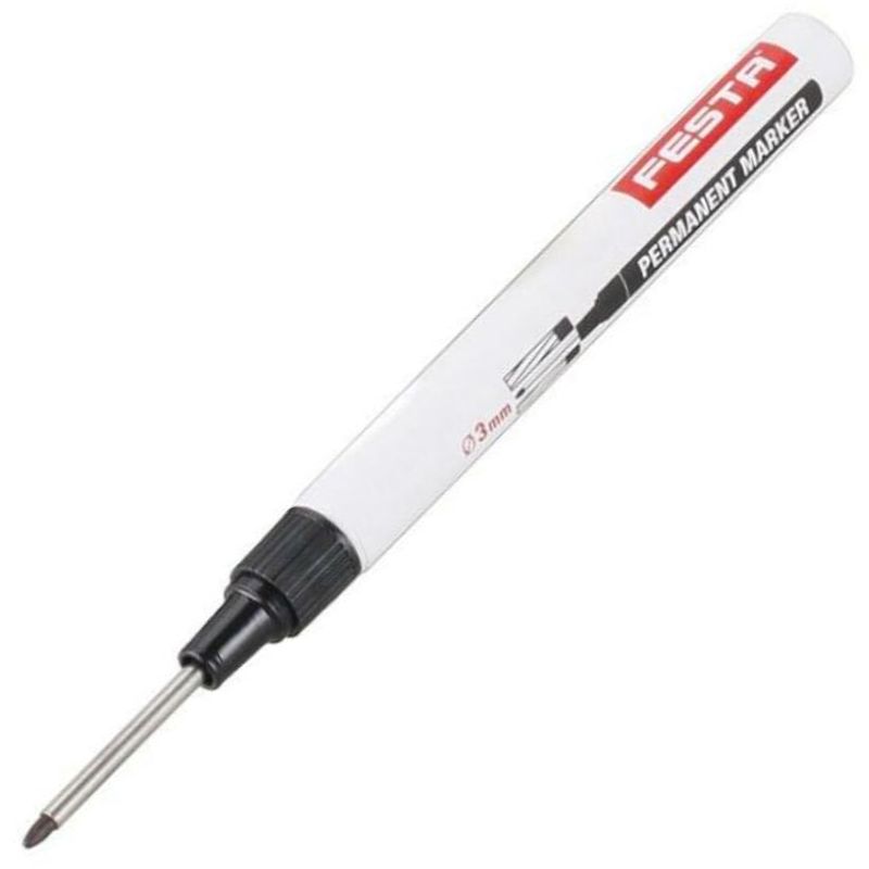 IPARI JELÖLŐ D3*30mm FEKETE FURAT JELÖLÉSHEZ FÉM,FA KŐ FESTA FE13246F