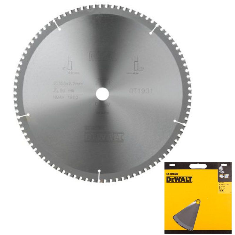 DEWALT DT1901-QZ KÖRFŰRÉSZTÁRCSA D355*25,4/90F FÉMHEZ FŰRÉSZLAPOK, TÁRCSÁK DEWALT DT1901-QZ KÖRFŰRÉSZTÁRCSA D355*25,4/90F FÉMHEZ FŰRÉSZLAPOK, TÁRCSÁK
