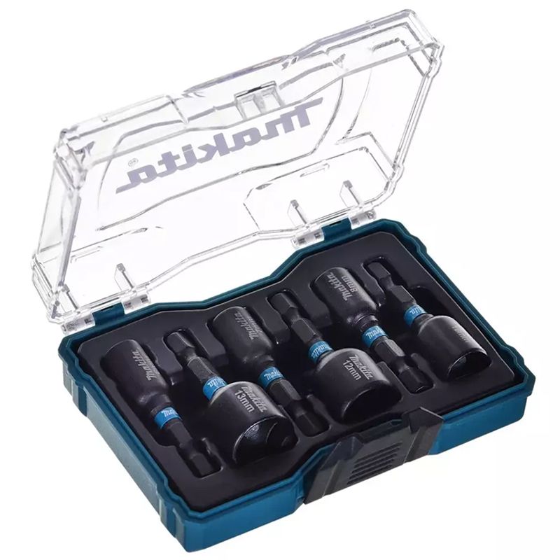 MAKITA E-15768 DUGÓKULCS KÉSZLET 1/4col 6-13mm/6 RÉSZES MÁGNESES  SZERSZÁM-KULCSOK