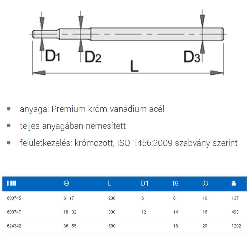 UNIOR 600745 CSŐKULCS HAJTÓVAS 6-10 230mm 215.1/2 SZERSZÁM-KULCSOK UNIOR 600745 CSŐKULCS HAJTÓVAS 6-10 230mm 215.1/2 SZERSZÁM-KULCSOK