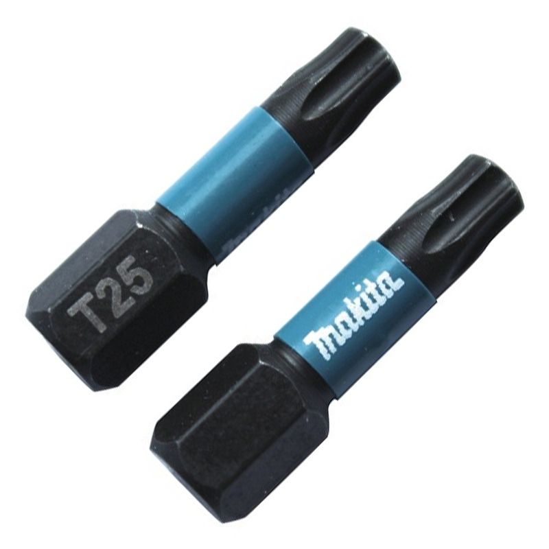 MAKITA B-63688 BEHAJTÓHEGY T25 1/4c C6,3 25mm IMPACT BLACK 2DB/CS  BIT ÉS BEHAJTÓ HEGYEK