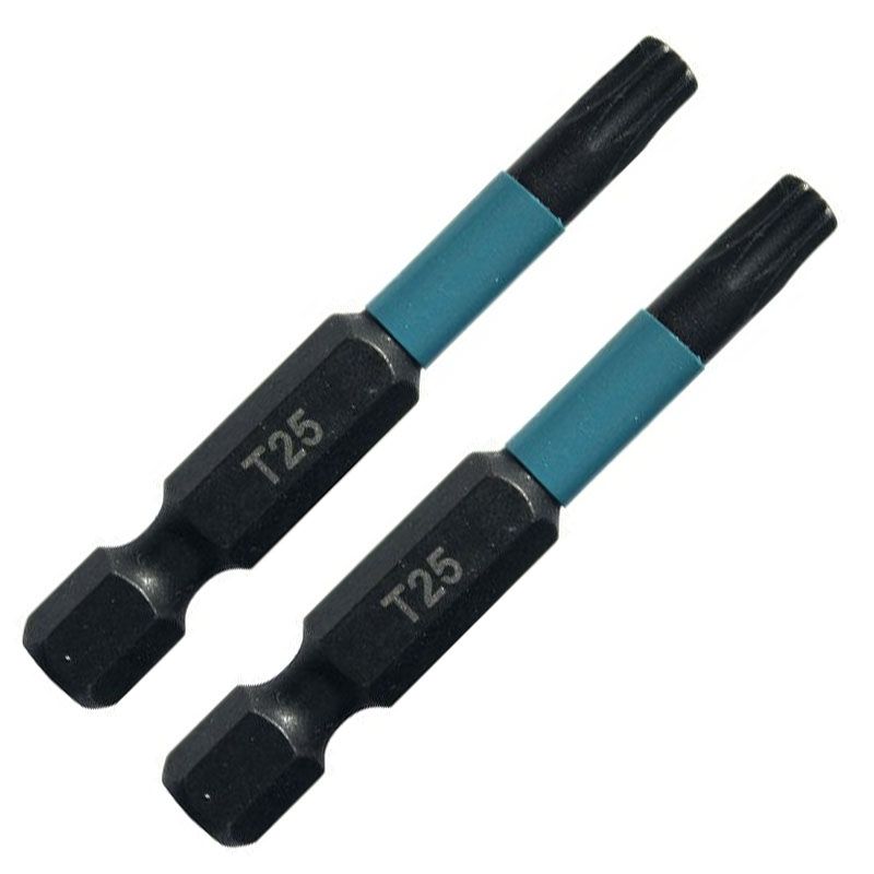 MAKITA B-63797 BEHAJTÓHEGY T25 1/4col 50mm IMPACT BLACK MÁGNESES 2DB/CS  BIT ÉS BEHAJTÓ HEGYEK