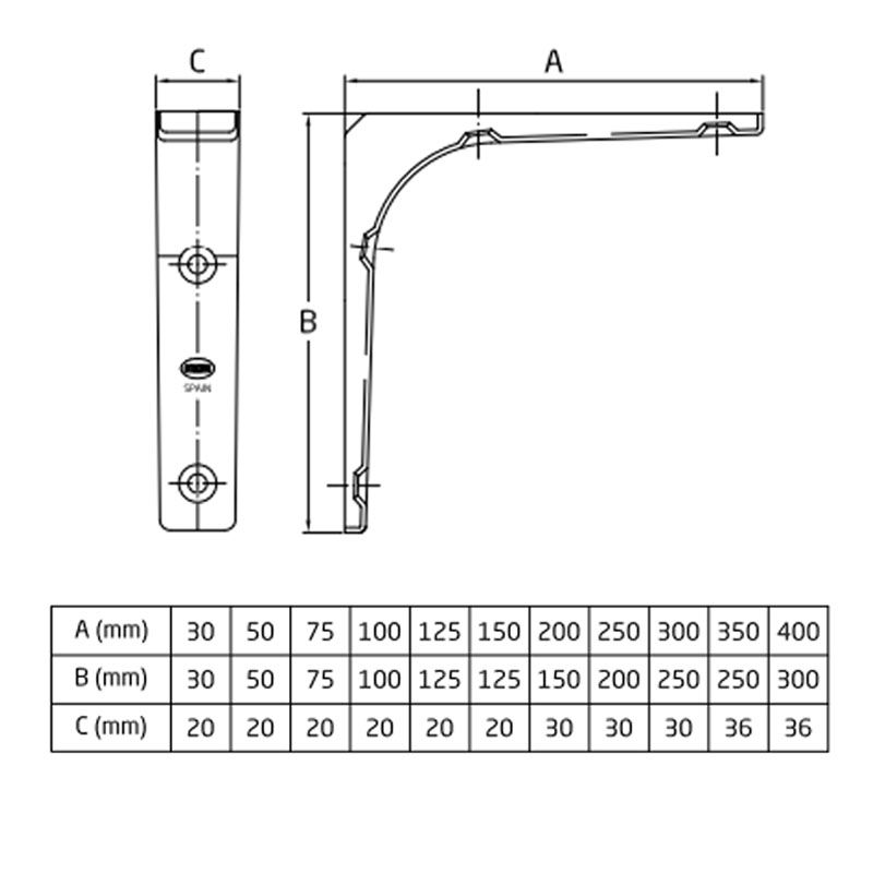 AMIG 2/512 POLCTARTÓ SAROK 30*30 CINK-EZÜST ERŐSÍTETT TB:90KG 