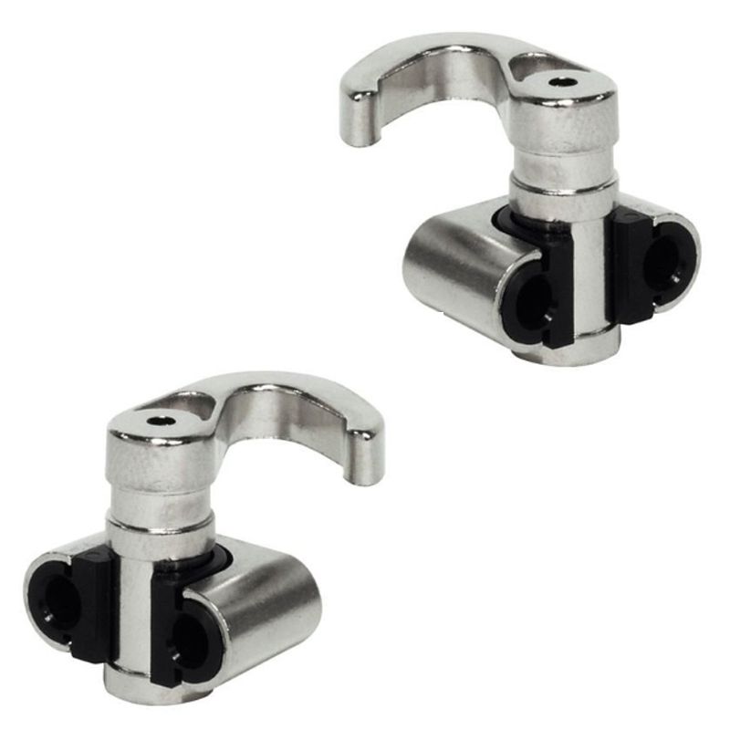 BÚTORRÚDZÁRHOZ RÖGZITŐ HOROG 6mm JOBB/BAL PÁR IMPORT BÚTORZÁR