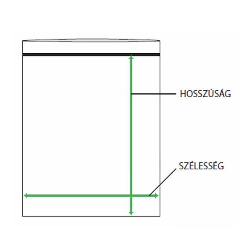 SIMÍTÓZÁRAS TASAK 350*450 POLIETILÉN (NYLON) MAGYAR CSOMAGOLÓANYAG