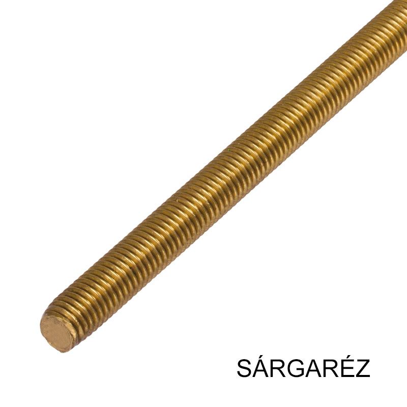 MENETESSZÁL M12*1000mm DIN 975-976 SÁRGARÉZ IMPORT SPECIÁLIS KÖTŐELEMEK