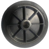 FŰNYÍRÓKERÉK TÖMÖRGUMIS D100 ÁTM.D12 FUR.FEKETE 25/40 SZÉL. IMPORT S3RST011 SZÓLÓ KEREKEK