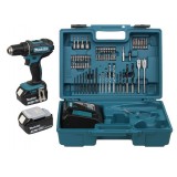 MAKITA DDF482RFX1 AKKUS FÚRÓ-CSAVAROZÓ 18V 2DB 3Ah AKKUVAL 62/36Nm+BIT 