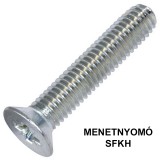 MENETNYOMÓ CSAVAR SFKH M04*06 DIN 7500M HG. 