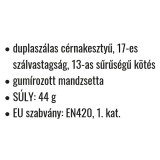 VÉDŐKESZTYŰ PAMUT NŐI FEHÉR 07 DUPLASZÁLAS CÉRNA,GUMÍS CSUKLÓ COVERGUARD 4300
