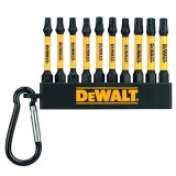 DEWALT DT7275-QZ BEHAJTÓHEGY KÉSZLET 10DB-OS T20x3,T25x4,T30x3 / 57mm  BIT ÉS BEHAJTÓ HEGYEK