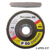 LAMELLÁS CSISZOLÓTÁRCSA LAPOS D115/A60 LAMOFLEX FÉM-FA F27 BELAMO HD LA115607 VÁGÁS,CSISZOLÁS ÉS POLÍROZÁS