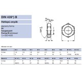 ALACSONY HATLAPÚ ANYA M10 DIN 439/936 HG.  ANYACSAVAR