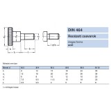 ROVÁTKOLT CSAVAR M4*10 DIN 464 HG. MAGASFEJŰ IMPORT SPECIÁLIS KÖTŐELEMEK