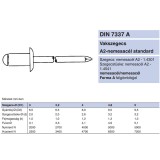 HÚZÓSZEGECS NYITOTT 3.2*08 DIN 7337A FGF A2A2 INOX-INOX DSU IIT POPSZEGECS-HÚZÓSZEGECS