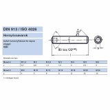 HERNYÓCSAVAR BK M4*8 DIN 913-45H NAT. LAPOS IMPORT METRIKUS CSAVAROK