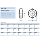 ANYA HATLAPÚ FINOM M18*1.0 DIN 934-8 NAT. IMPORT ANYACSAVAR