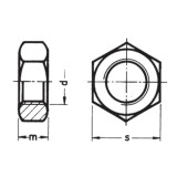 ANYA HATLAPÚ NR10-4.83mm DIN 934 UNC HG. IMPORT ANYACSAVAR