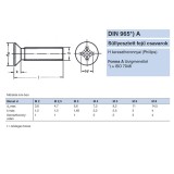 SFKH CSAVAR M6*20 DIN 965 A4 PH SAVÁLLÓ  METRIKUS CSAVAROK