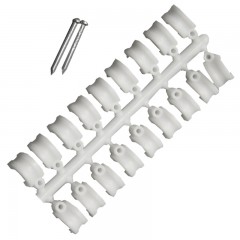 KÁBELRÖGZÍTŐ BILINCS D08 MŰANYAG 1db SZEGGEL(18db/CSOM) MAGYAR SZERELÉSI ANYAGOK