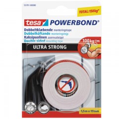TESA POWERBOND 55791 318108 KÉTOLDALAS RAGASZTÓSZALAG 1,5M*19mm ULTRAERŐS  
